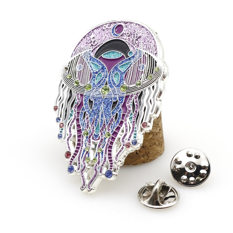 Marine Creature Pin, ellyfish Pins, Animal Pins