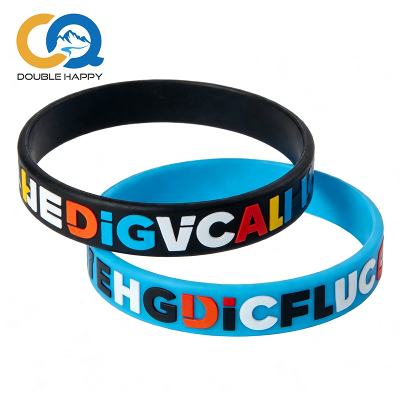 Custom Silicone Wristbands | Personalized Rubber Bracelets | Double Happy Gift Limited