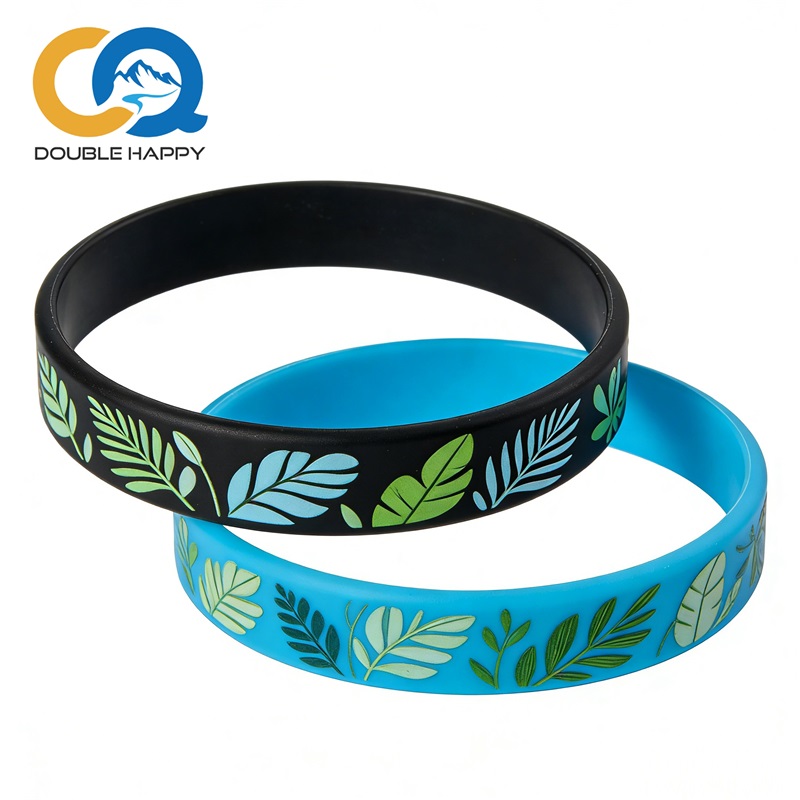 Custom Pattern Silicone Wristbands | Double Happy Gift Limited
